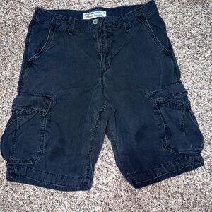 Men's Black Cargo Shorts